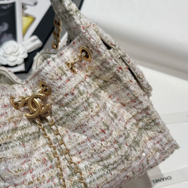 Chanel香奈兒25A高級手工坊限定毛呢25bag小號-6