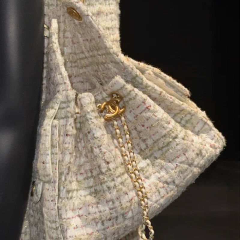 Chanel香奈兒25A高級手工坊限定毛呢25bag小號-7