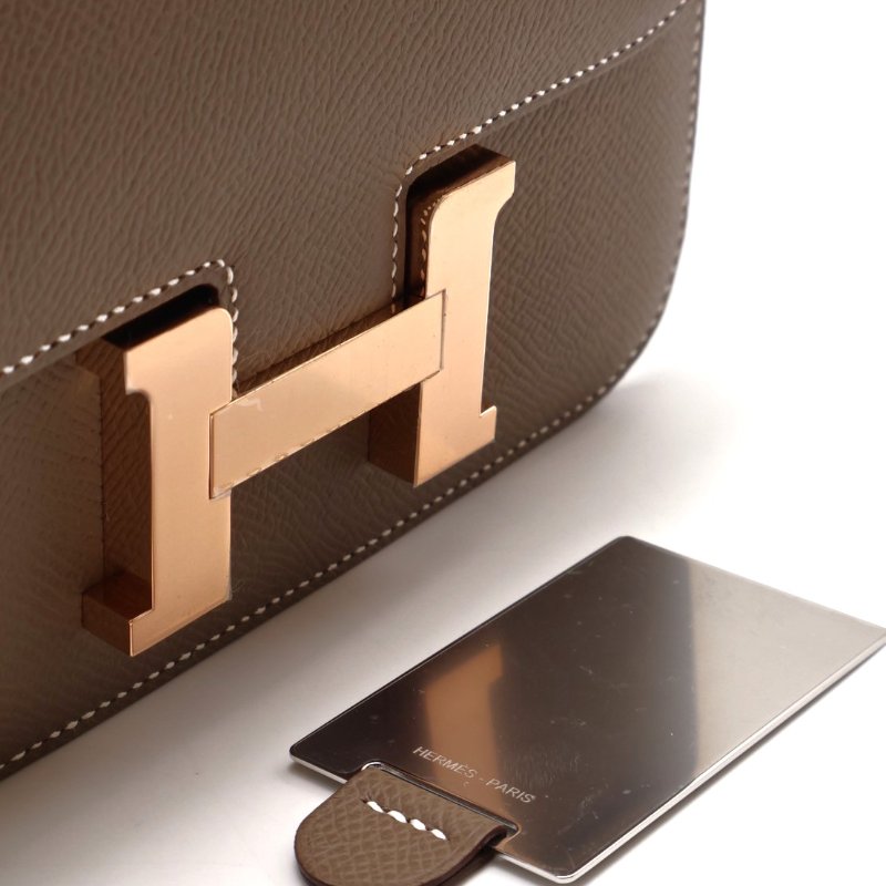HERMES Mini Constance 19 - 灰玫瑰金-3