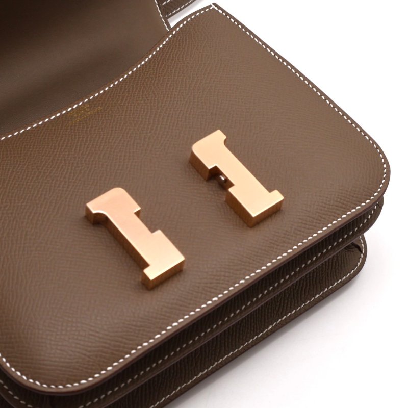 HERMES Mini Constance 19 - 灰玫瑰金-4