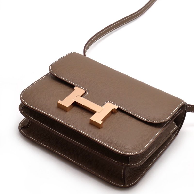 HERMES Mini Constance 19 - 灰玫瑰金-5