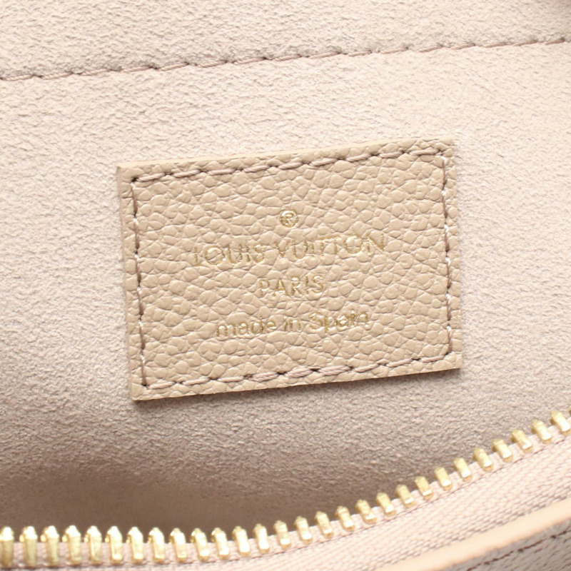 Louis Vuitton Speedy Bandouliere 20 手提包，Monogram Empreinte 皮革，米色，女款，M46575-3