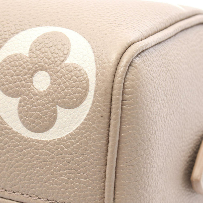 Louis Vuitton Speedy Bandouliere 20 手提包，Monogram Empreinte 皮革，米色，女款，M46575-5