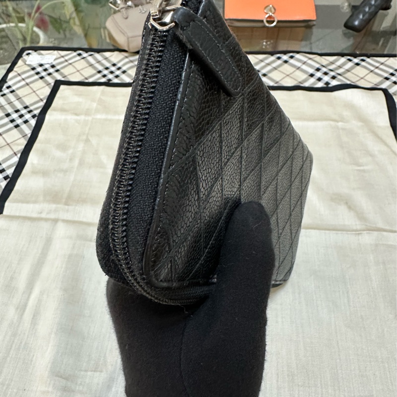 香奈兒 CHANEL 魚子醬牛皮長夾-3