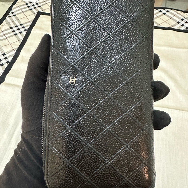 香奈兒 CHANEL 魚子醬牛皮長夾-5