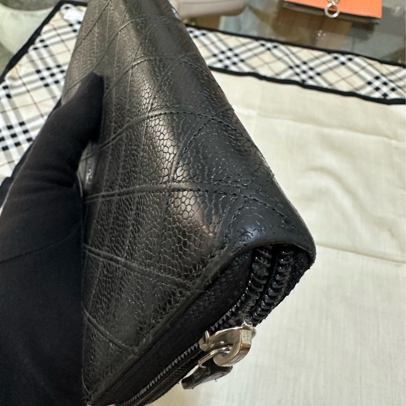 香奈兒 CHANEL 魚子醬牛皮長夾-14