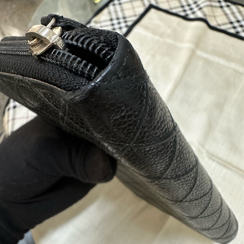 香奈兒 CHANEL 魚子醬牛皮長夾-28