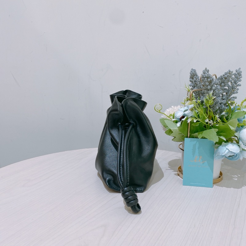 TK1752 Loewe 羅意威純黑色納帕小牛皮肩背袋Flamenco Clutch Small Nappa Calfskin Black X GHW-12