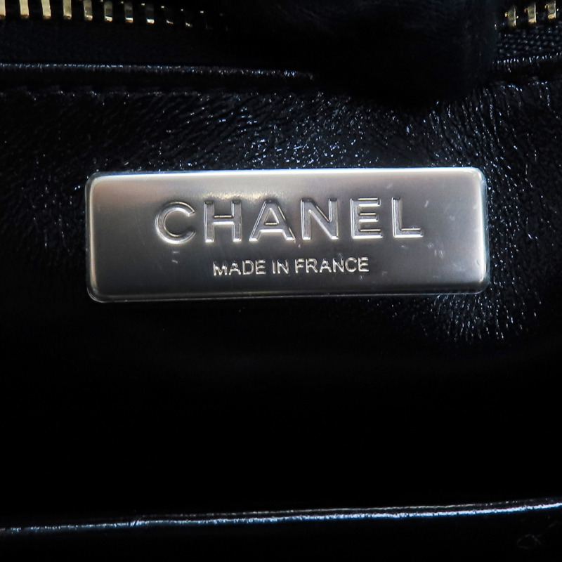 黑色 菱格紋 亮面牛皮 Large 31 兩用包【CHANEL 香奈兒】 AS4855-8