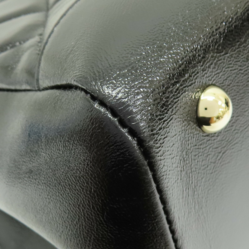 黑色 菱格紋 亮面牛皮 Large 31 兩用包【CHANEL 香奈兒】 AS4855-11