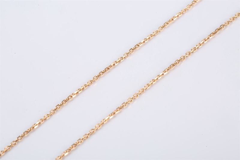 VAN CLEEF&ARPELS(梵克雅寶) Vintage Alhambra 中號單花項鏈 2023年聖誕 單鑽 18K玫瑰金/鑽石 項鏈 玫瑰金 鑽石/18K/銀曜石-3