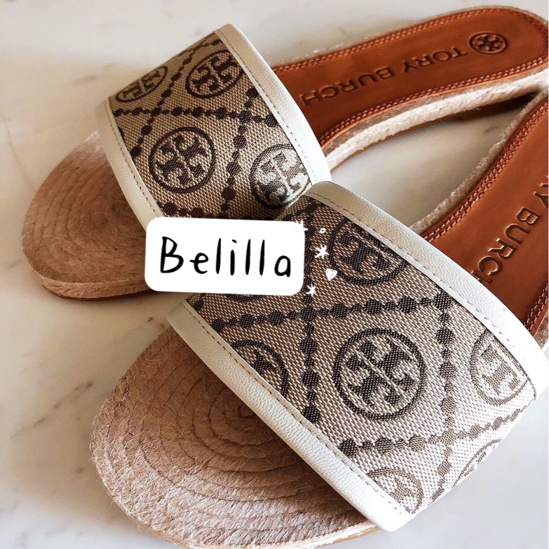 Belilla♥️Tory Burch Logo涼拖鞋-3