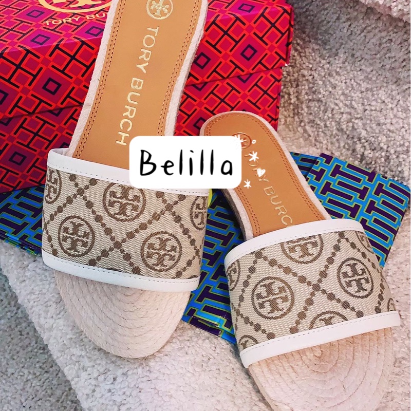 Belilla♥️Tory Burch Logo涼拖鞋-4
