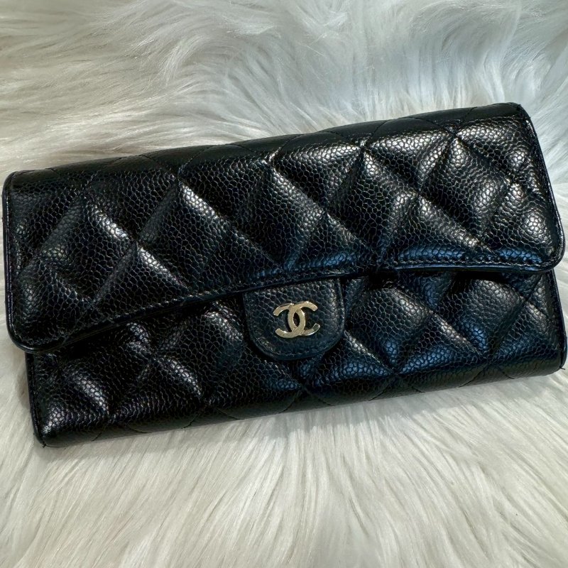 CHANEL 經典CF金釦長夾-1