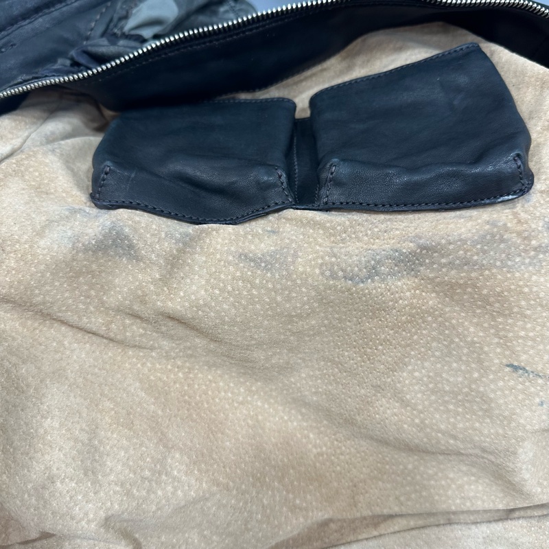 prada BR4586 黑色牛皮迷彩銀釦肩背包-65