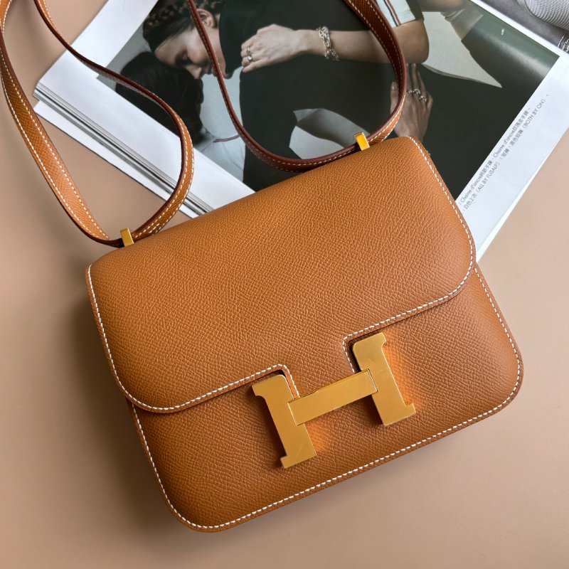 ::HERMES:: Mini Constance 金棕康康18-0
