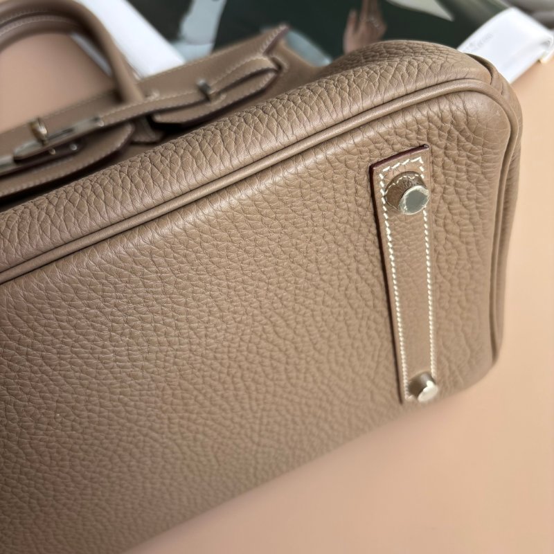 ::HERMÈS:: 愛馬仕 C刻大象灰色銀釦BIRKIN 30柏金手提包-16