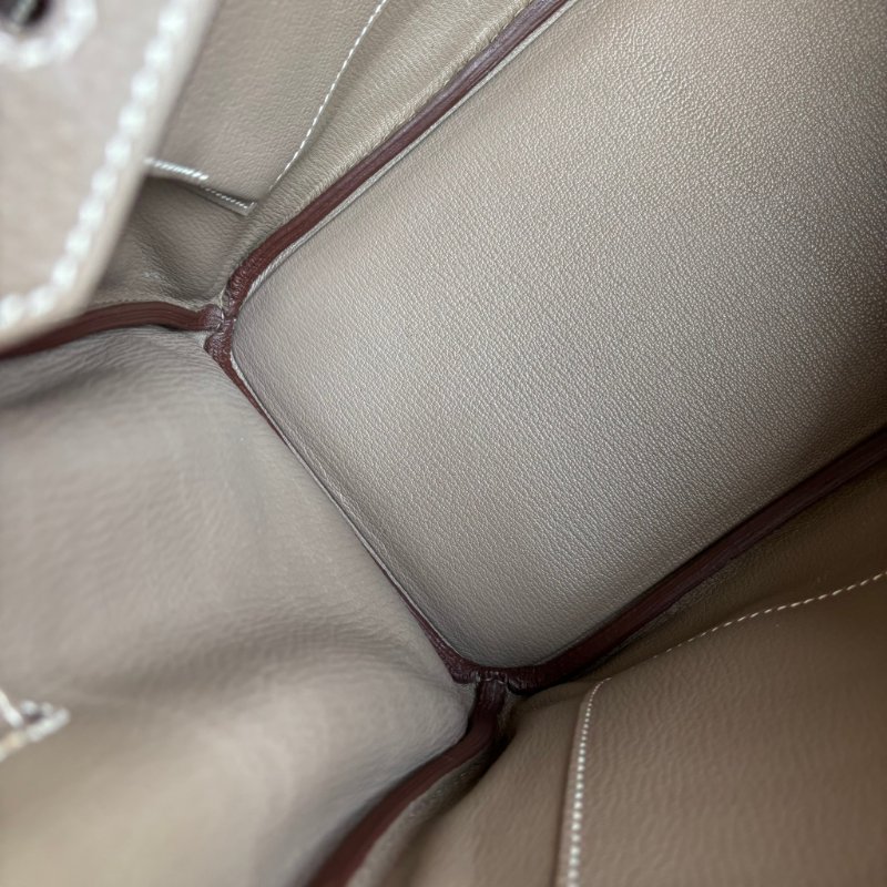::HERMÈS:: 愛馬仕 C刻大象灰色銀釦BIRKIN 30柏金手提包-25