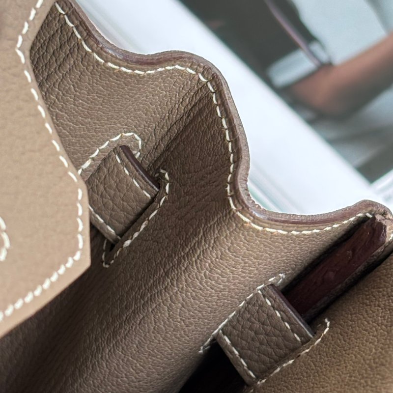 ::HERMÈS:: 愛馬仕 C刻大象灰色銀釦BIRKIN 30柏金手提包-27