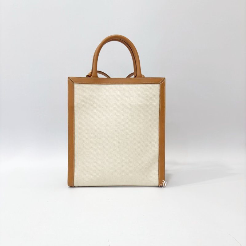 Celine帆布拼牛皮大號琴譜托特包-4