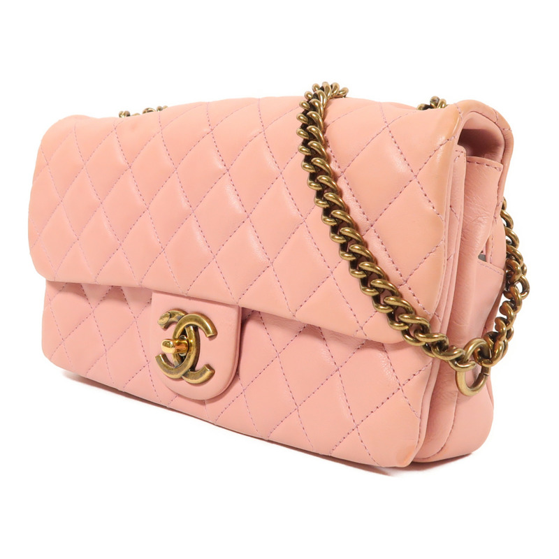 CHANEL 牛皮皮革Chain Shoulder鏈帶肩背袋-2