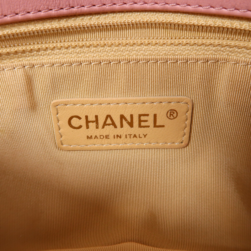 CHANEL 牛皮皮革Chain Shoulder鏈帶肩背袋-5