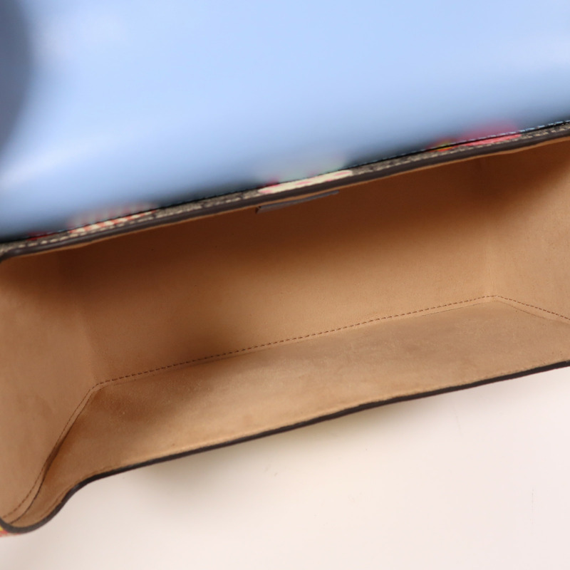 GUCCI 塗層帆布/皮革Padlock金扣手挽肩背兩用袋-4