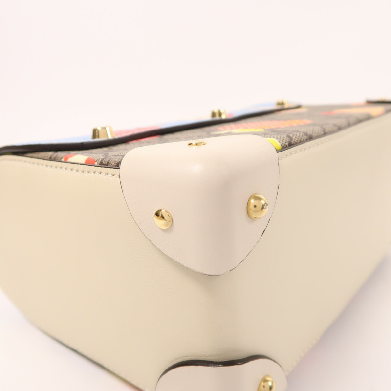 GUCCI 塗層帆布/皮革Padlock金扣手挽肩背兩用袋-13