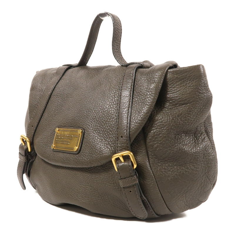 MARC BY MARC JACOBS 牛皮皮革Backpack金扣背包-2