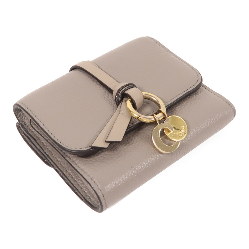 Chloe 牛皮皮革Wallet金扣錢包-2
