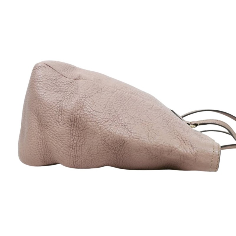 Gucci Pink Bree Tote Bag 古馳粉色荔枝紋牛皮單肩托特包-3