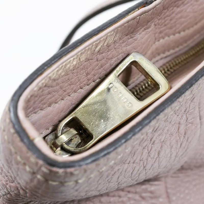 Gucci Pink Bree Tote Bag 古馳粉色荔枝紋牛皮單肩托特包-5