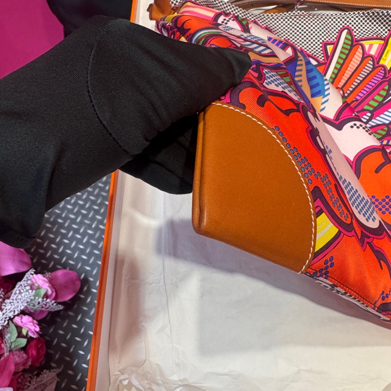 Hermes 彩虹馬絲巾包/稀有圖案/王吉娜古董精品-2