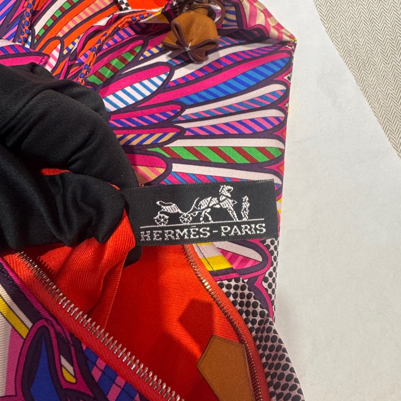 Hermes 彩虹馬絲巾包/稀有圖案/王吉娜古董精品-7