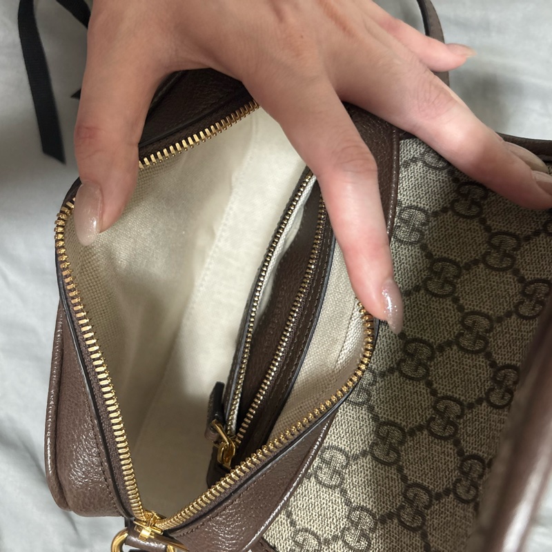 Gucci Ophidia 帆布翻蓋迷你肩背斜背包-9