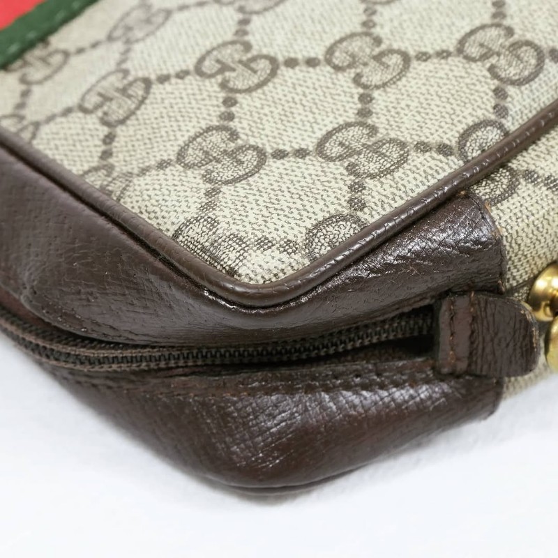 Gucci GG Monogram Ophidia Pouch Bag 古馳老花帆布斜挎包-5