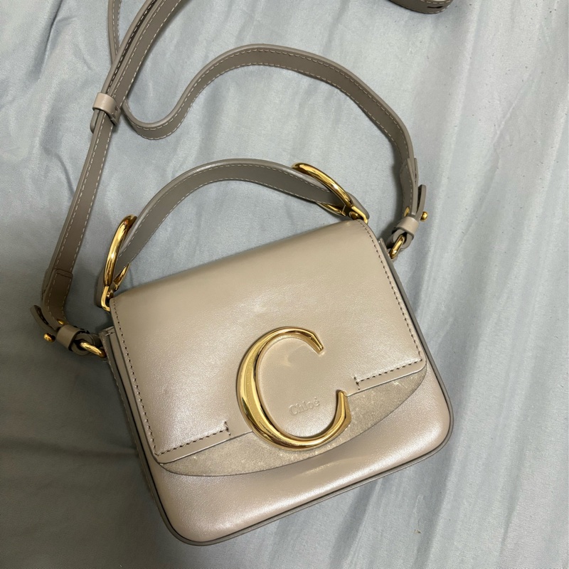 Chloe C bag 海鷗灰色 手提斜背包-5
