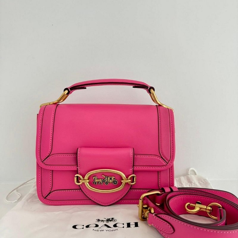 *SHIHNA名牌精品* COACH hero C8449 復古金屬馬車LOGO翻蓋三層兩用包-0