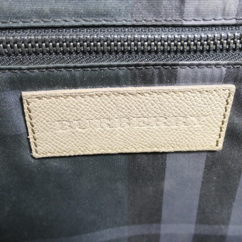Burnerry Grey Leather Briefcase 巴寶莉淺灰色牛皮公事包-8