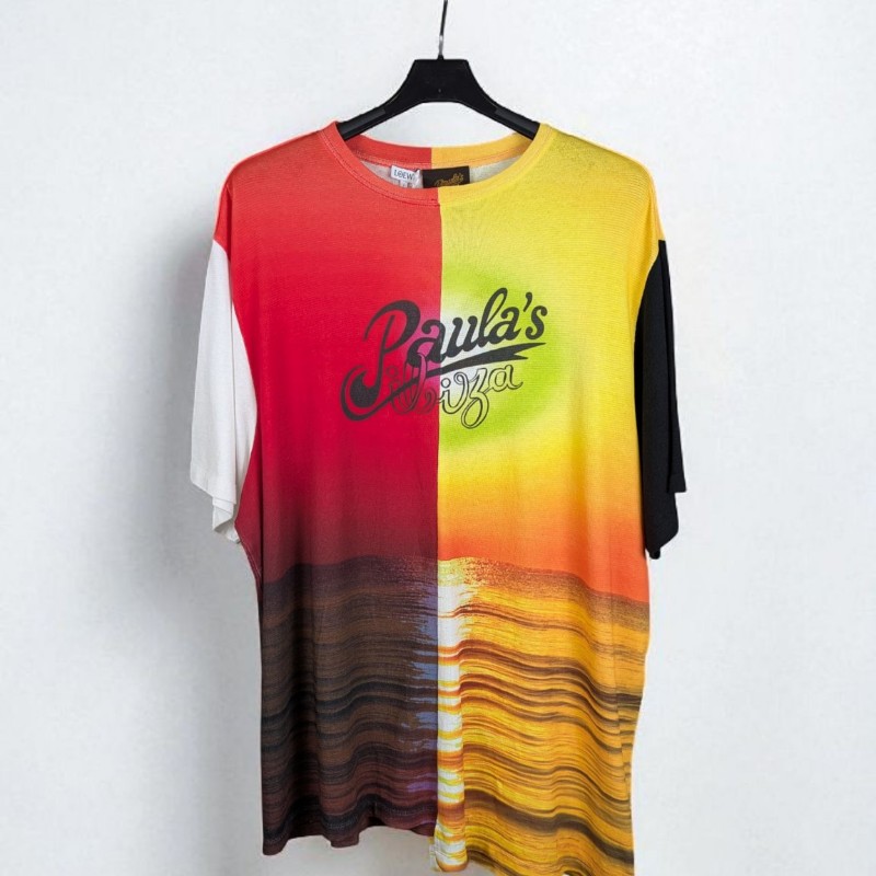 莉亞精品♡Loewe 拼接不對稱短T 尺碼S-0