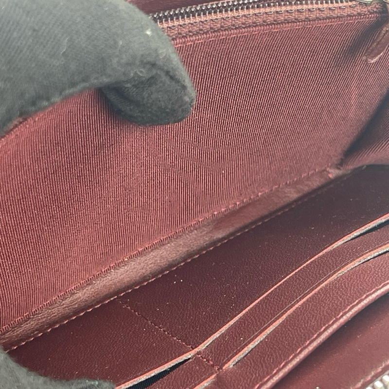 「JL精品代購」 香奈兒黑銀羊拉鏈長夾-7