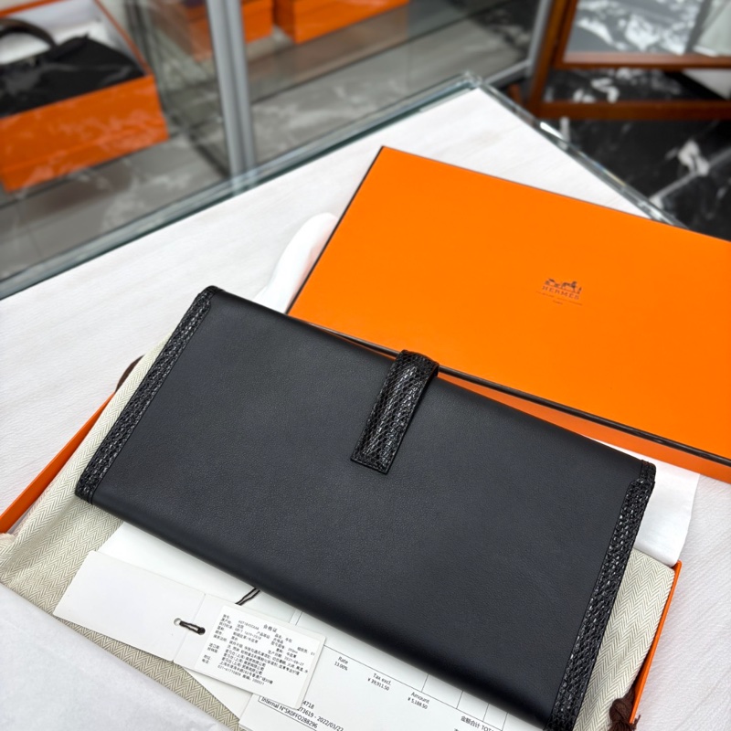 Hermes 黑色Jige Elan 29蜥蜴touch手拿，Y刻，22年票，閒置99新成色-2