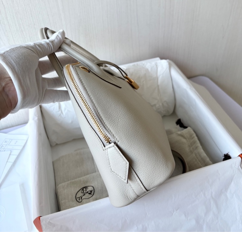 Hermes 8L冰川白（水泥灰）Bolide25，W刻，evercolor，全新闲置24年票全套-2
