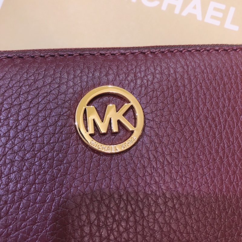 全新✨ MK 長夾 Michael Kors 荔枝牛皮長夾 錢包 皮夾-2