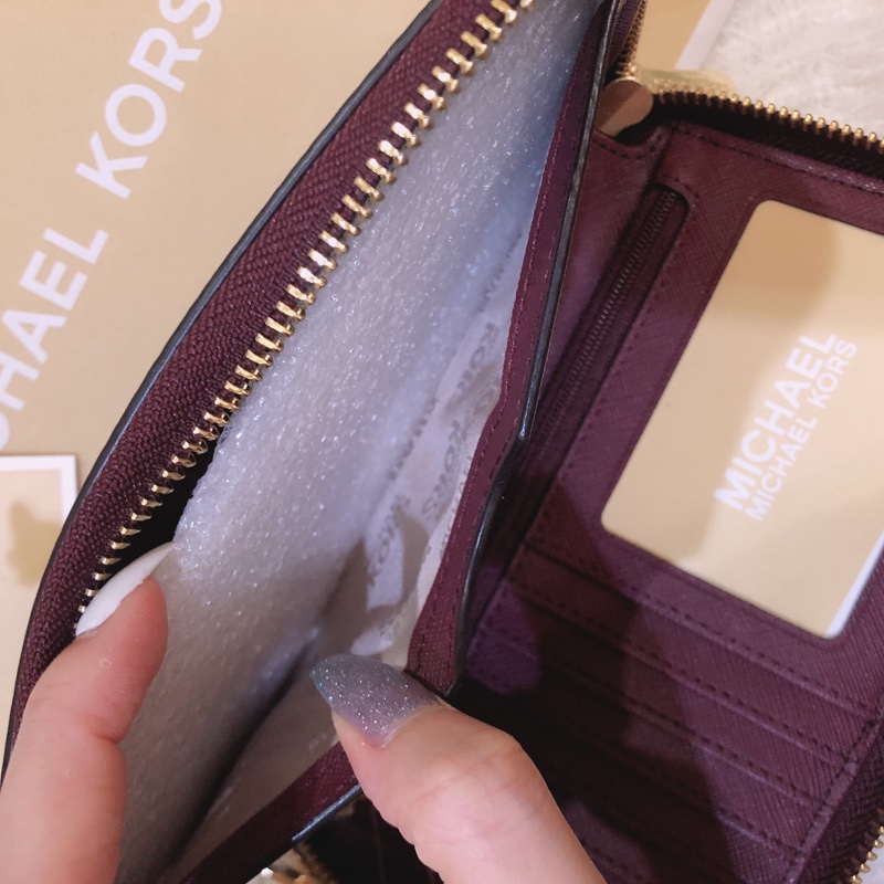 全新✨ MK 長夾 Michael Kors 荔枝牛皮長夾 錢包 皮夾-14