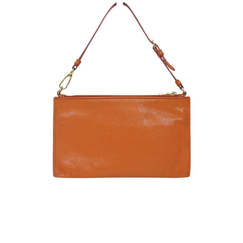 Miu Miu Orange Madras Pouch Bag 橙色山羊皮迷你包-1