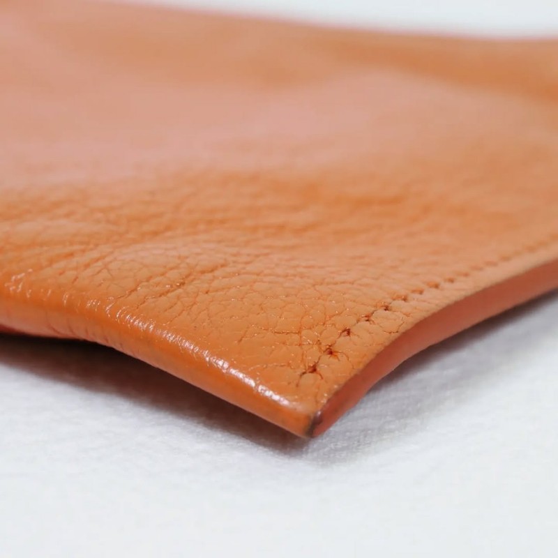 Miu Miu Orange Madras Pouch Bag 橙色山羊皮迷你包-7