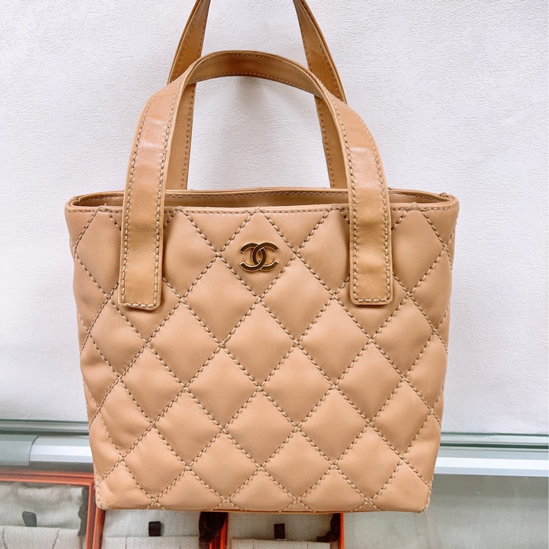 Chanel vivian 奶茶手提包/托特包-0