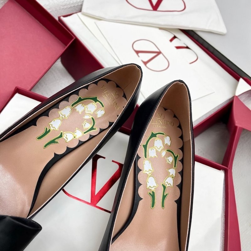 🎉新品好折扣✨Valentino Garavani Bowow 小羊皮蝴蝶結芭蕾平底鞋 IT 36/37/38/38.5/39/40-7