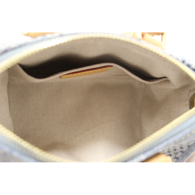 Louis Vuitton Damier Denim 3D Cotton Canvas Speedy 18 Bandoulière Bag-15